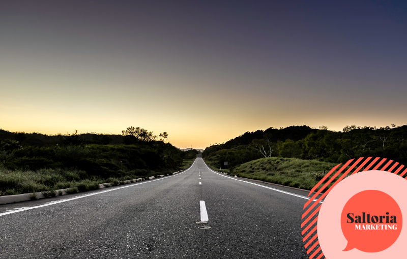 saltoria A picture of the road which is a visual metaphor for the customer journey
