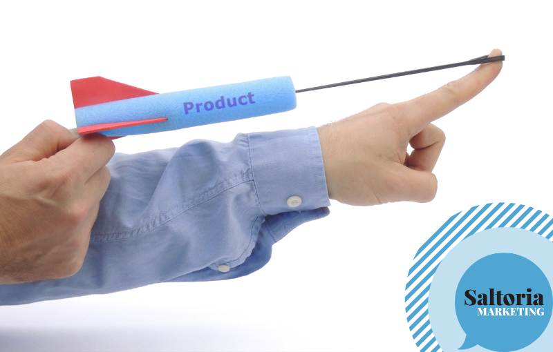 saltoria Person about to launch a toy rocket to symbolise how one should promote a new product